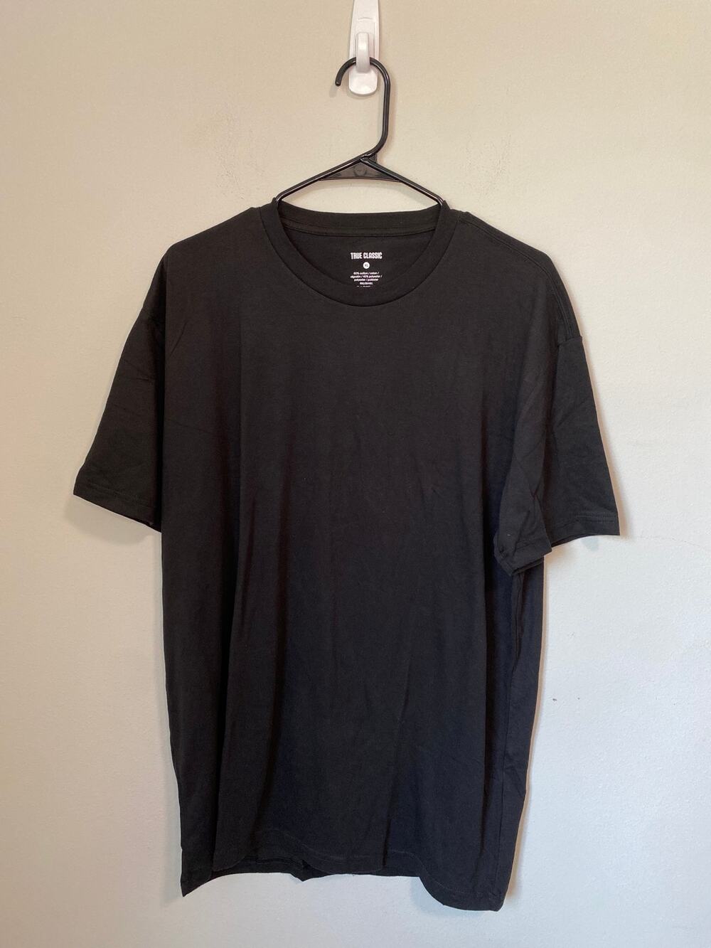 New True Classic Men's Crew Neck, Black Size XL